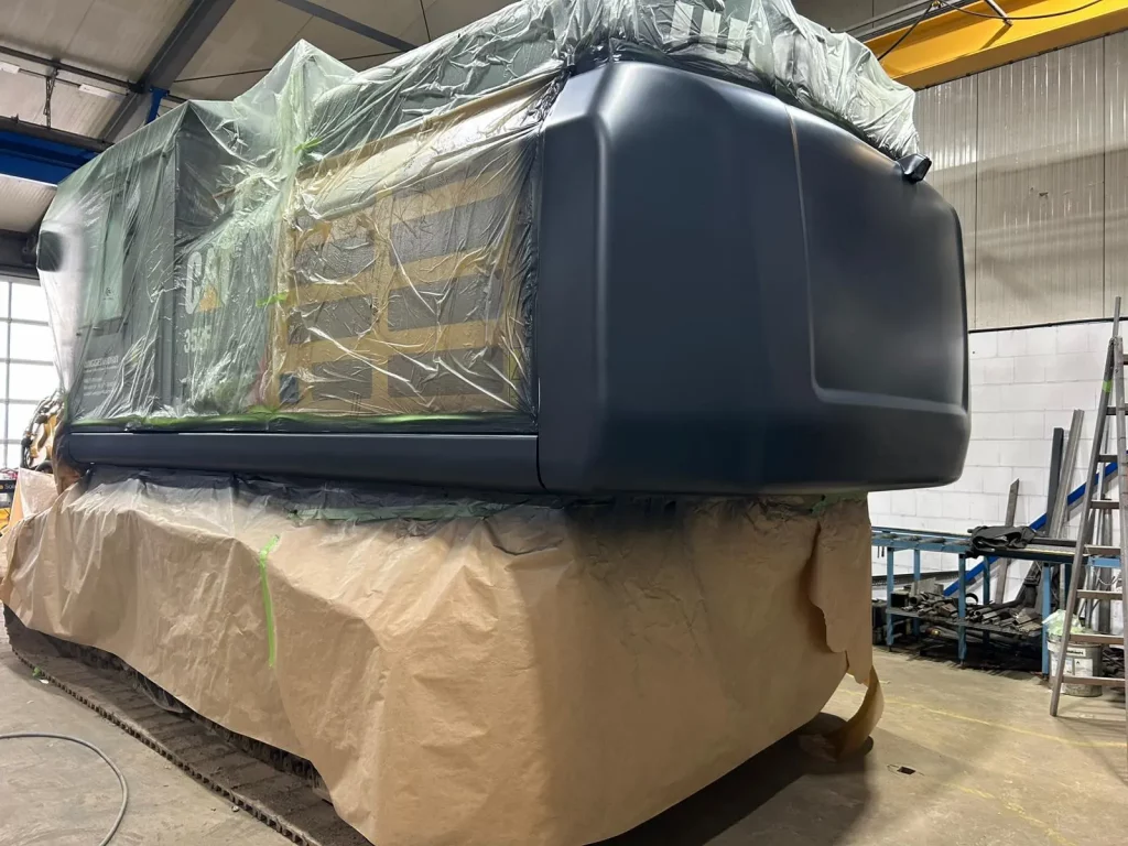 Baggerlackierung Grundierung